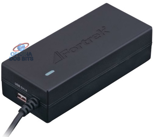 Fonte Universal para Notebook 90W Fortrek UNP290 - 19,5V - Com Porta USB