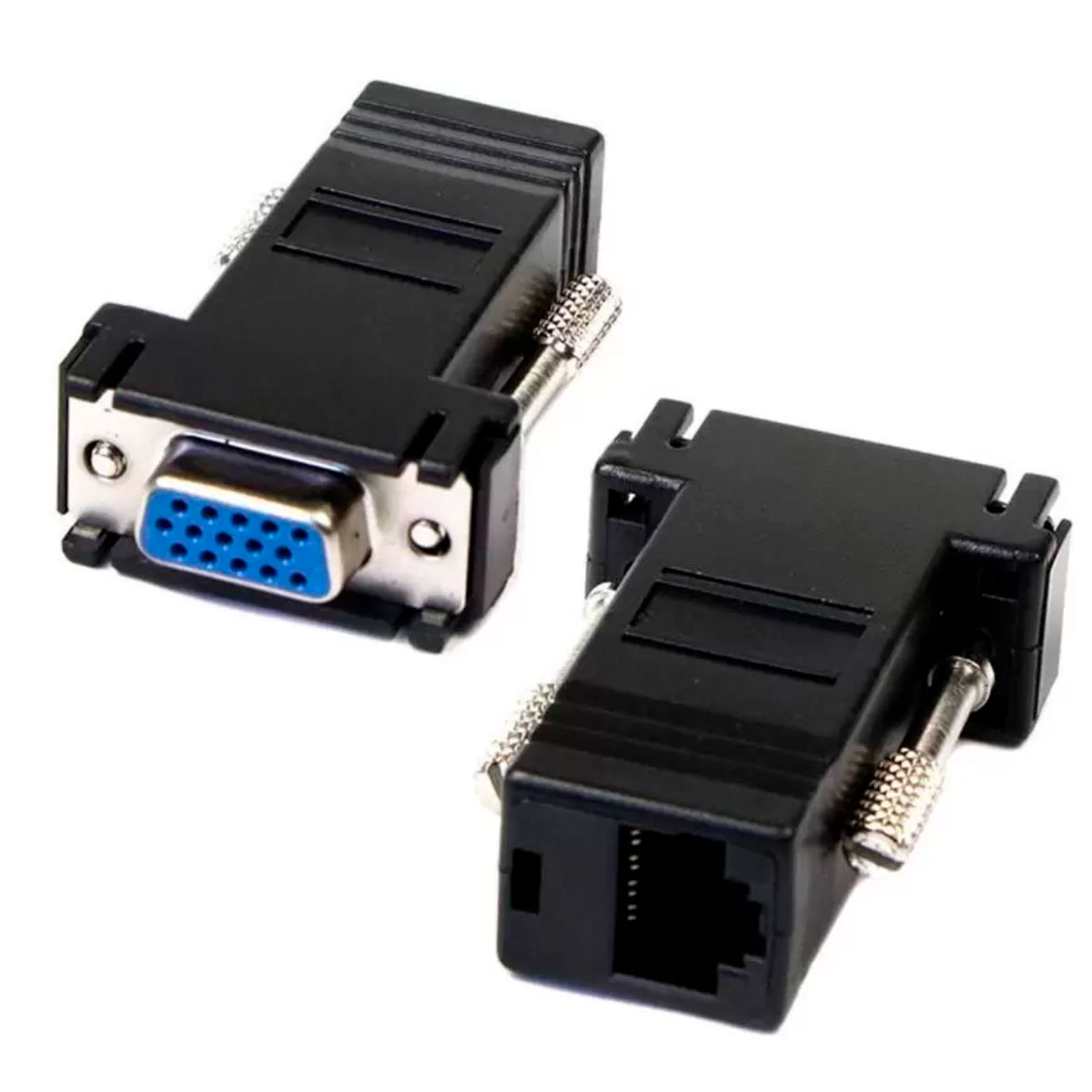 Extensor VGA via Cabo de Rede - VGA para RJ45 - (DB15 F x RJ45 F) - Alcance de até 20 metros