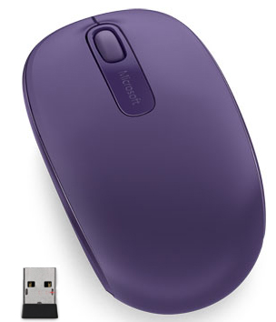 Mouse sem Fio Microsoft Mobile 1850 - Roxo - U7Z-00048