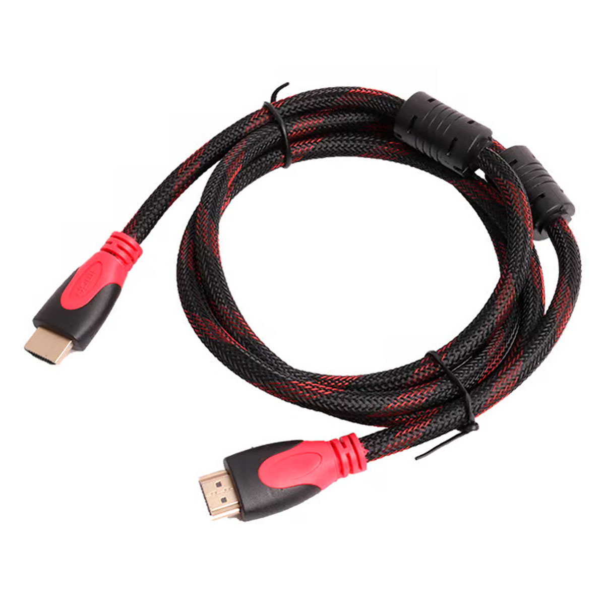 Cabo HDMI 1.4 - 5 metros - Com Filtro - 3D High Speed Full HD - Revestimento em Nylon - Gold Flash