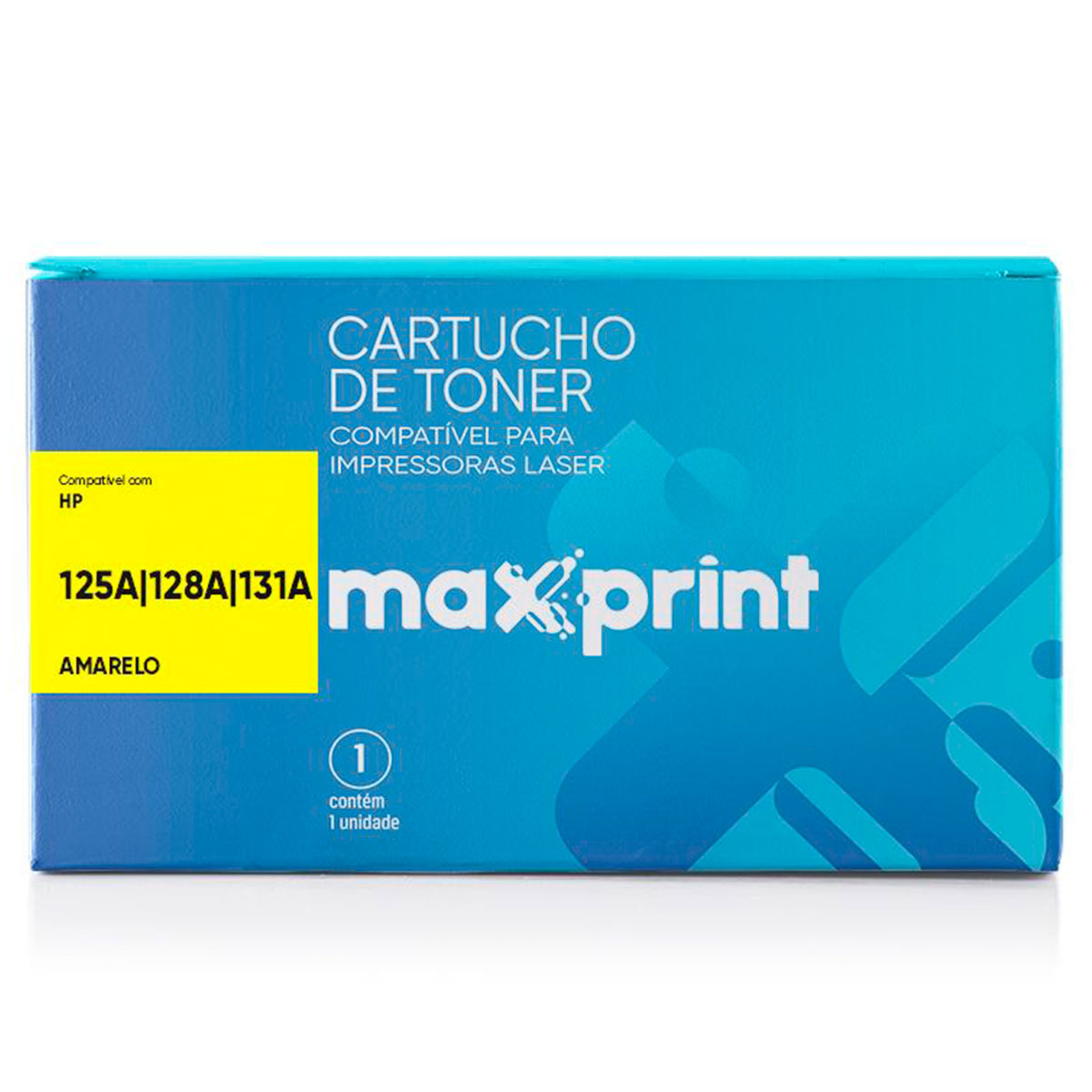 Toner compatível HP 125A/128A/131A Universal - Amarelo - CB542A/CE322A/CF212A - Maxprint 5613671 - HP Laserjet CP1210/CP1215/CP1510/CP1515/CP1518/CP1525n/CP1525nw/CM1415fnw/CM1312/PRO 200/M251nw/M276