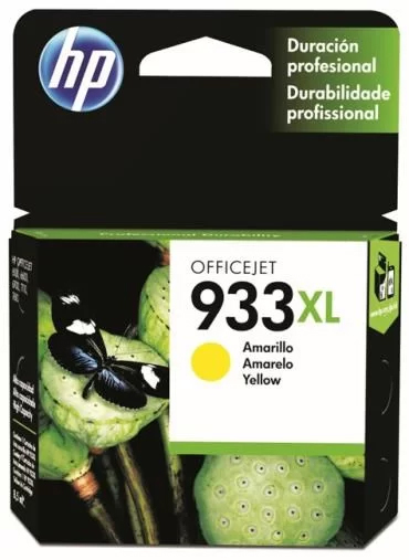 Cartucho HP 933 XL Amarelo - CN056AL - Para HP Officejet 7110 / 7610 / 7612