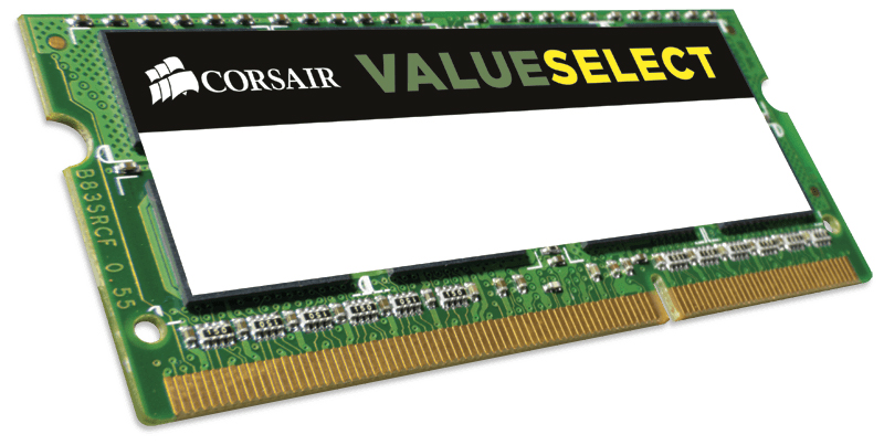 Memória SODIMM 8GB DDR3L 1600MHz Corsair Value - para Notebook - Low Voltage - PC3L-12800 - CMSO8GX3M1C1600C11