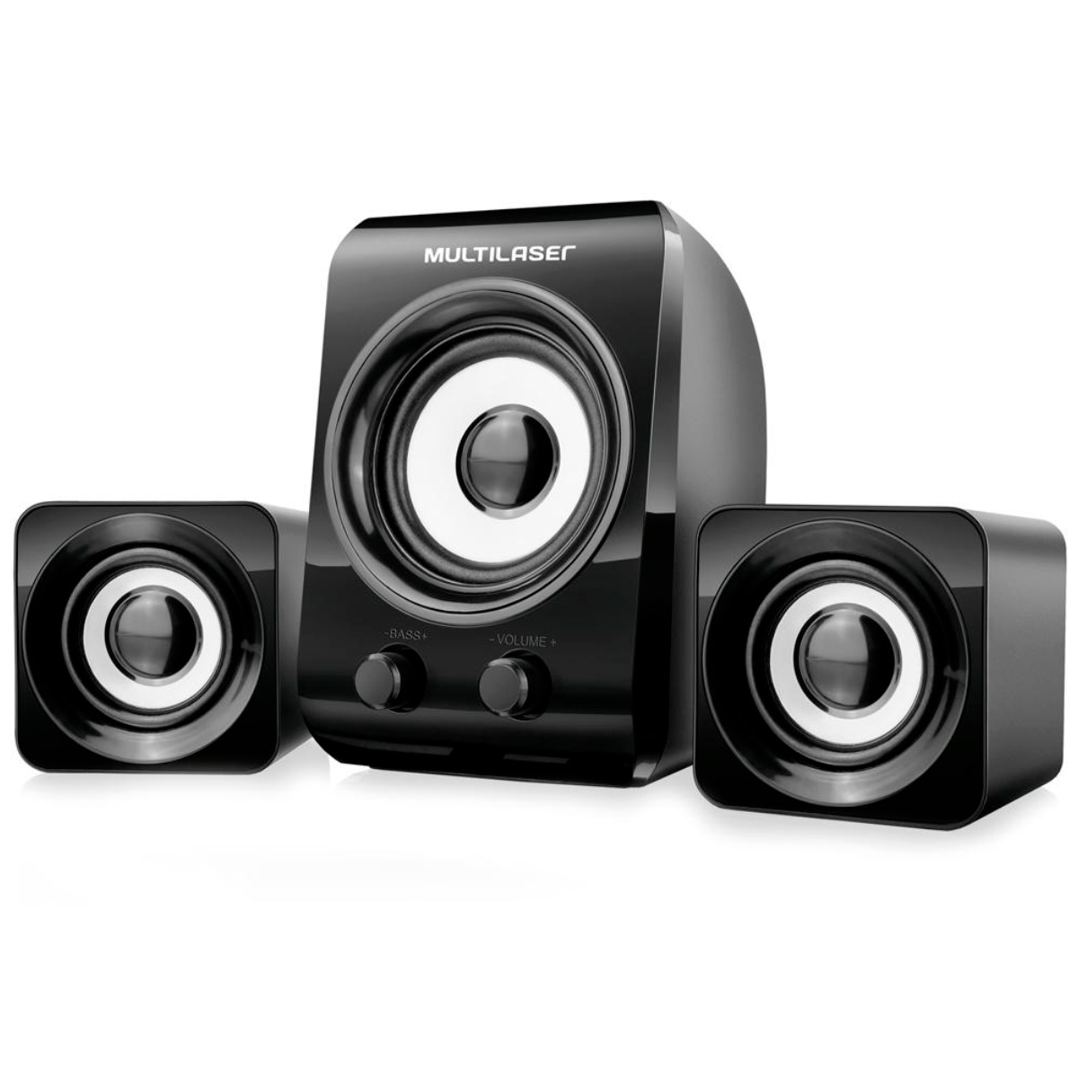 Caixa de Som 2.1 Multilaser SP172 - 14W RMS - USB