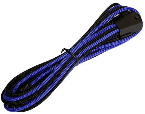 Cabo Extensor 8 pinos - para Alimentação de Placa Mãe de 8 Pinos - 45 cm - Preto e Azul - AeroCool EN56078