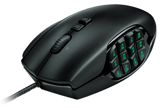 Mouse Gamer Logitech G600 MMO - 8200dpi - 20 botões - com LED - 910-002864