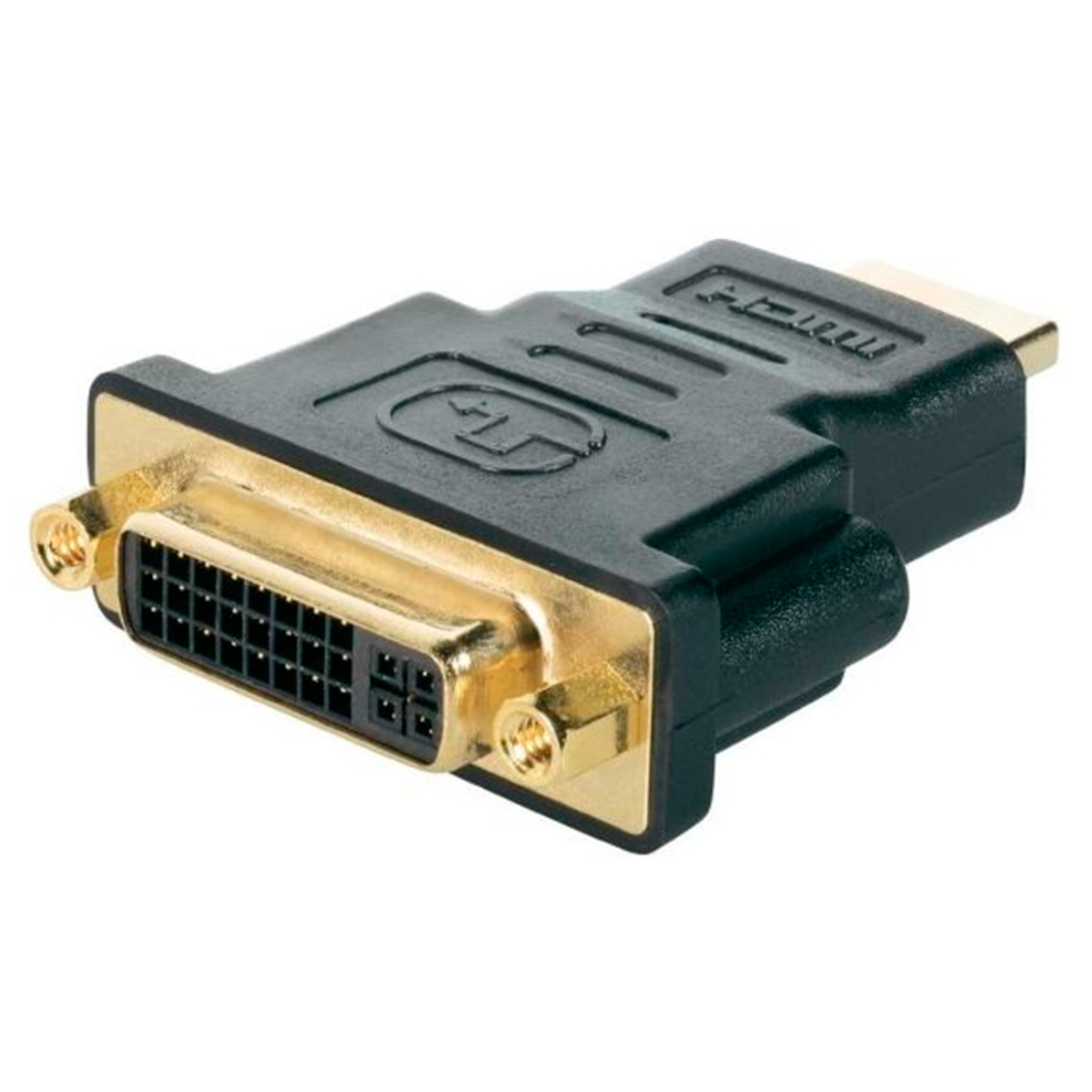 Adaptador Conversor HDMI para DVI-I - Dual Link - 24+5 Pinos (HDMI M X DVI-I F)