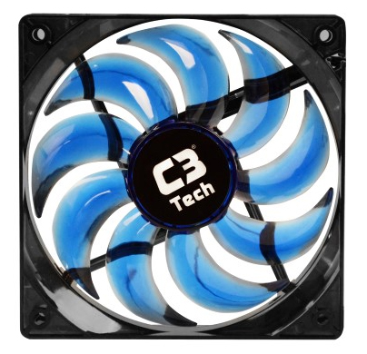 Cooler 120mm C3Tech Storm - com LED Azul - F9-L100BL