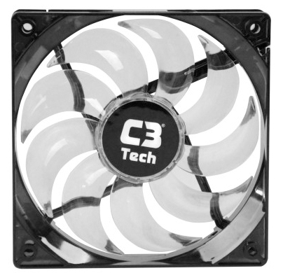 Cooler 120mm C3Tech Storm - com LED Branco - F9-L100WH