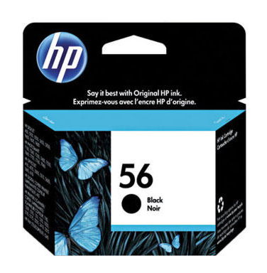 Cartucho HP 56 Preto - C6656AB - Para HP Deskjet 450 / 5150 / 5550 / 5650 / 5850 / 9650 / 9670 / 9680 / 4110 / 4215 / 5505 / 5510 / 5605 / 5610 / 6110 / 1110 /1209 / 1210 / 1311 / 1315 / 1350 / 211