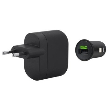 Kit Carregador 2 em 1 para Celular - Veicular e parede - USB - 1A - Belkin F8M124