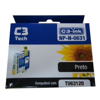 Cartucho compatível Epson T0631 Preto - C3Tech NP-N-0631