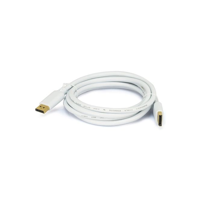 Cabo DisplayPort 1.2 - 3 metros - Branco - Chip SCE 018-7494