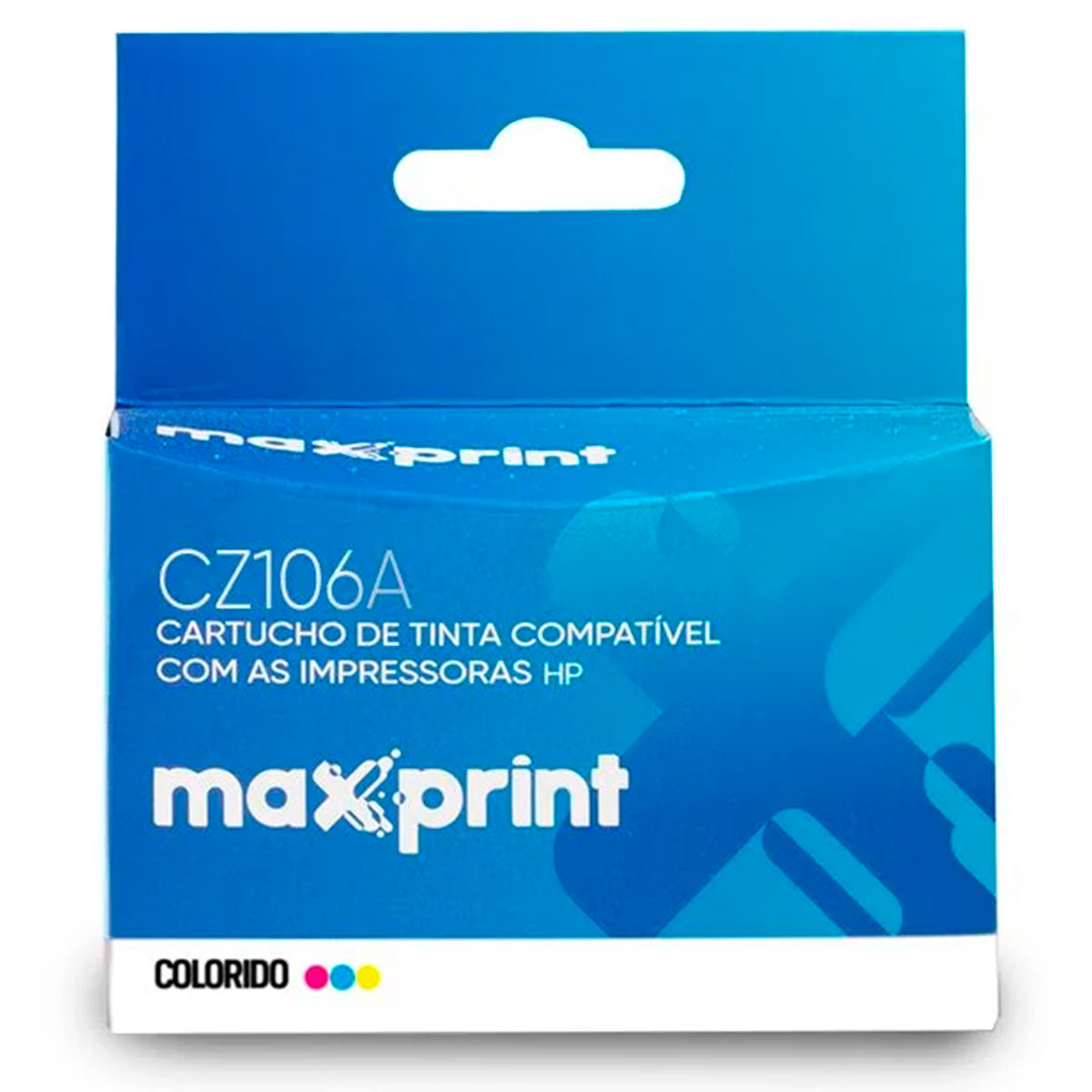 Cartucho compatível HP 662XL Colorido - CZ106A - Maxprint 6112508 - Para Deskjet 1515 / 1516 / 2545 / 2546 / 2646 / 3546 / 4646