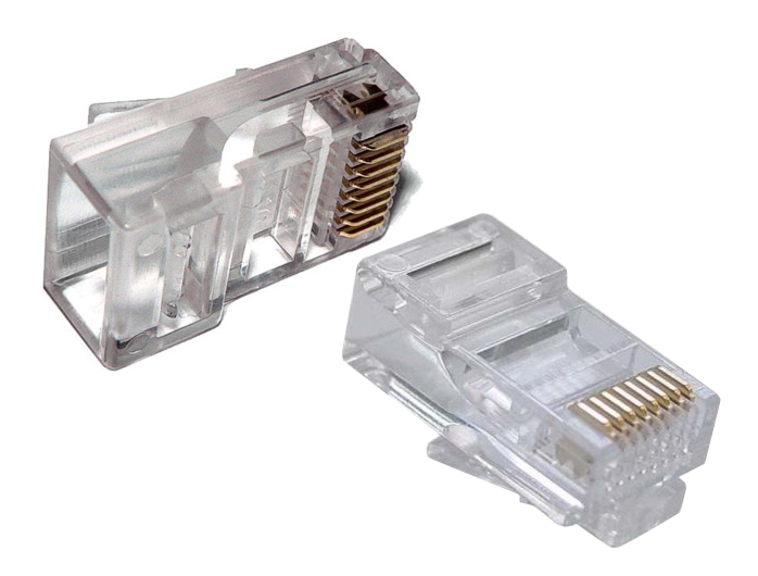 Plug Conector RJ45 Macho Cat 5e - 8 vias - Crimpar (100 unidades)