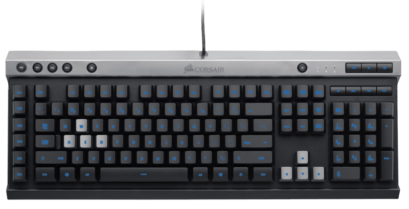 Teclado Gamer Corsair Raptor K40 - Teclas Macro e Multimídia - Iluminação LED - ABNT - CH-9000223-BR