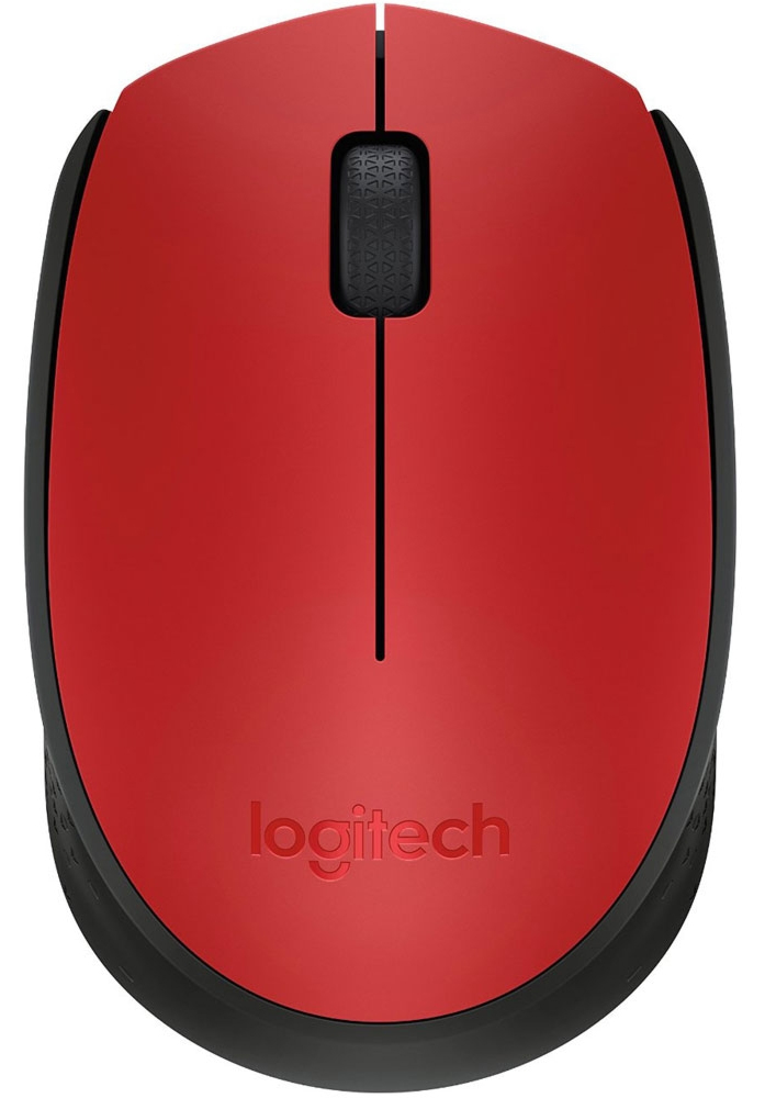 Mouse sem Fio Logitech M170 - 2.4GHz - 1000dpi - Vermelho - 910-00463