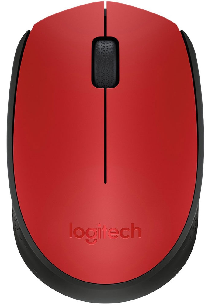 Mouse sem Fio Logitech M170 - 2.4GHz - 1000dpi - Vermelho - 910-00463