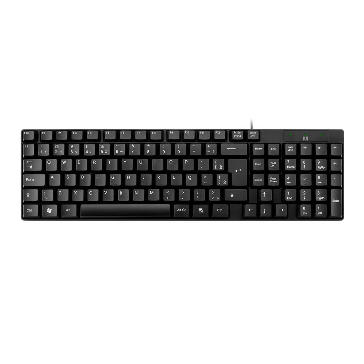 Teclado USB Multilaser TC193 Slim - Preto