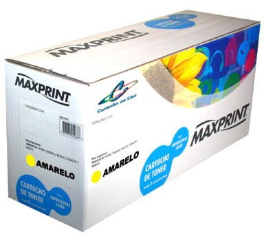 Toner compatível Samsung CLT-Y406S Amarelo - Maxprint 5613011 - Para C 410 / C 460 / CLP 360 / CLP 365 / CLP 366 / CLX 3305 / CLX 3306