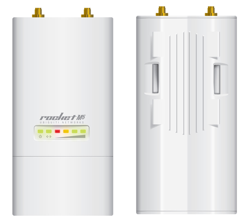 BaseStation Ubiquiti Rocket M5 airMAX - 5 GHz - 1 porta PoE 100Mbps - Throughput TCP efetivo de até 150Mbps - ROCKETM5