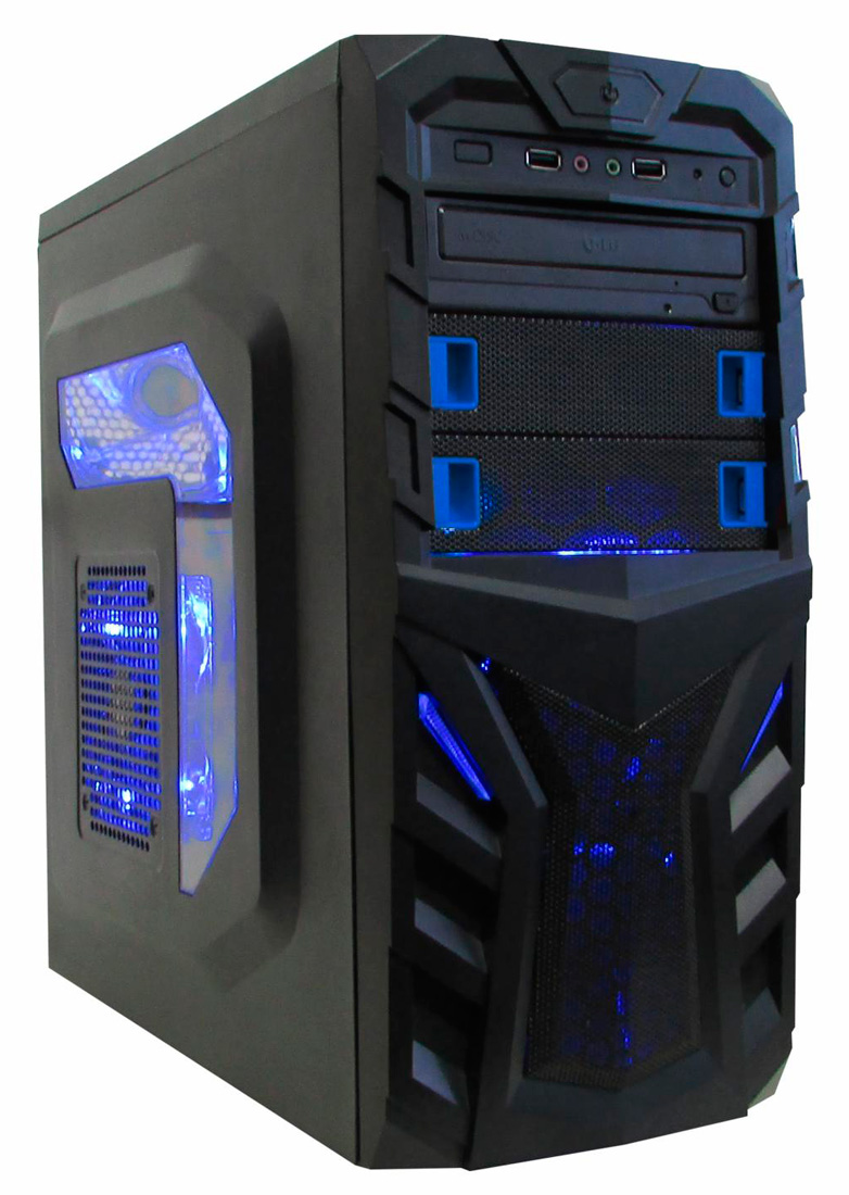 Gabinete K-Mex CG-A8T3 - USB e Audio Frontal - Janela Lateral em Acrílico