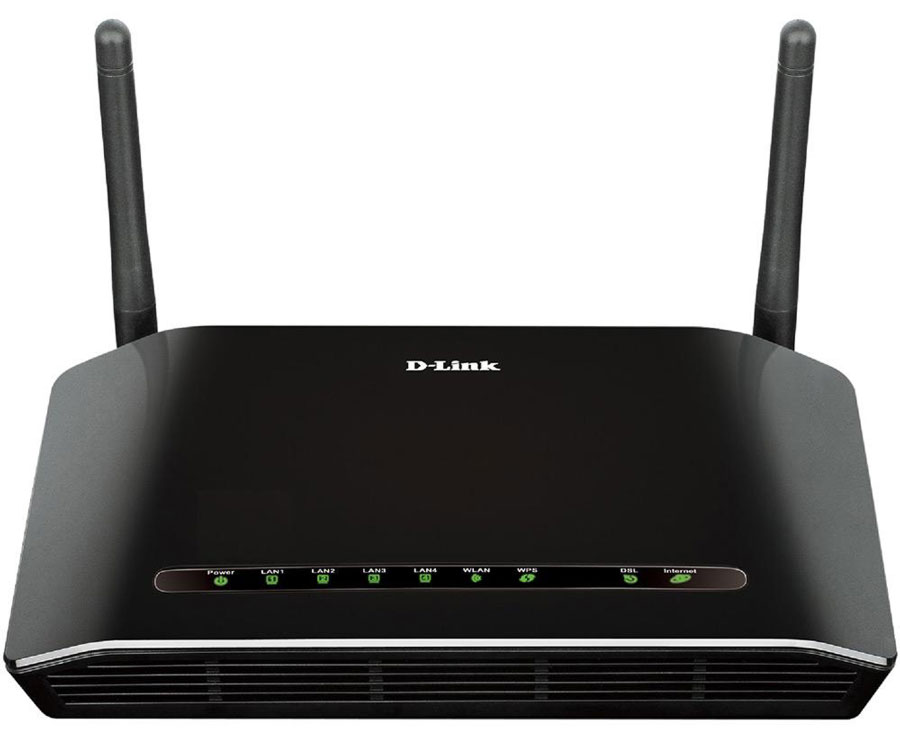 Modem ADSL2+ e Roteador Wireless D-Link DSL-2740E - 300Mbps - Antena 5dBi