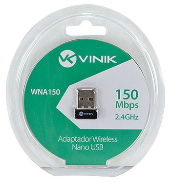 USB Adaptador Wi-Fi Vinik Nano USB WNA150 - 150Mbps