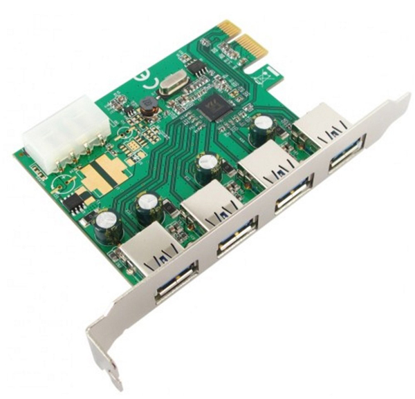 Placa PCI Express com 4 Portas USB 3.0 - Comtac 9349