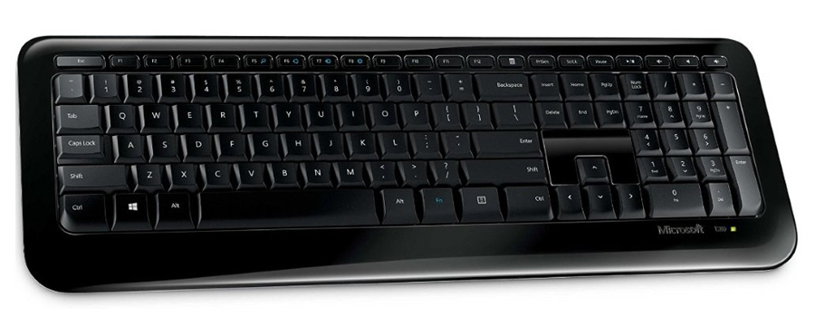 Teclado sem Fio Microsoft 850 - com Indicador de Bateria - Preto - PZ3-00005