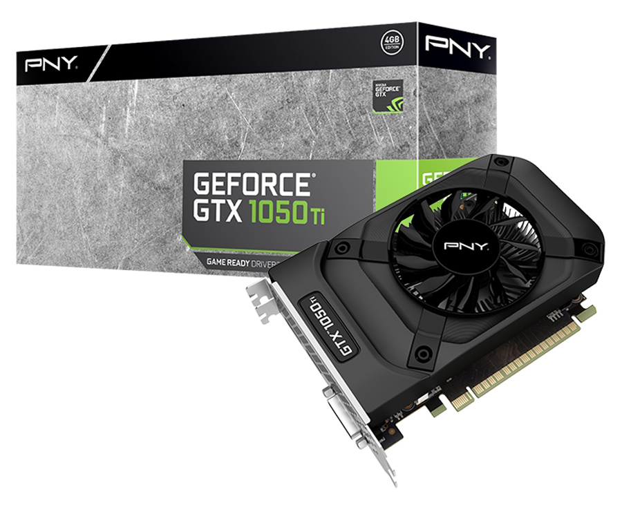 GeForce GTX 1050 Ti 4GB GDDR5 128bits - PNY VCGGTX1050T4PB