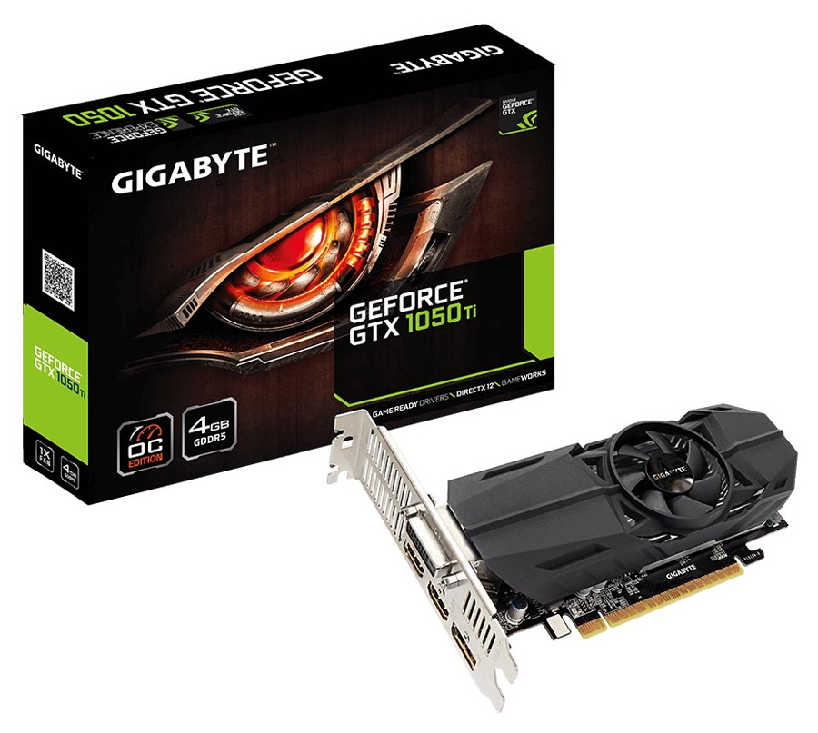 GeForce GTX 1050 Ti 4GB GDDR5 128bits - Overclock Edition - Gigabyte GV-N105TOC-4GL