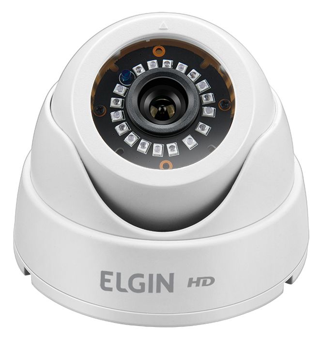 Câmera de Segurança Dome Elgin 42CHDIM22B00 - Lente 2.8mm - com Infra Vermelho - AHD - Branca