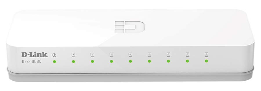 Switch 8 portas D-Link DES-1008C - 100Mbps