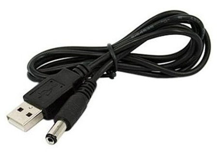 Cabo USB para P4 - Pino 5,5 x 2,5mm - 48 cm