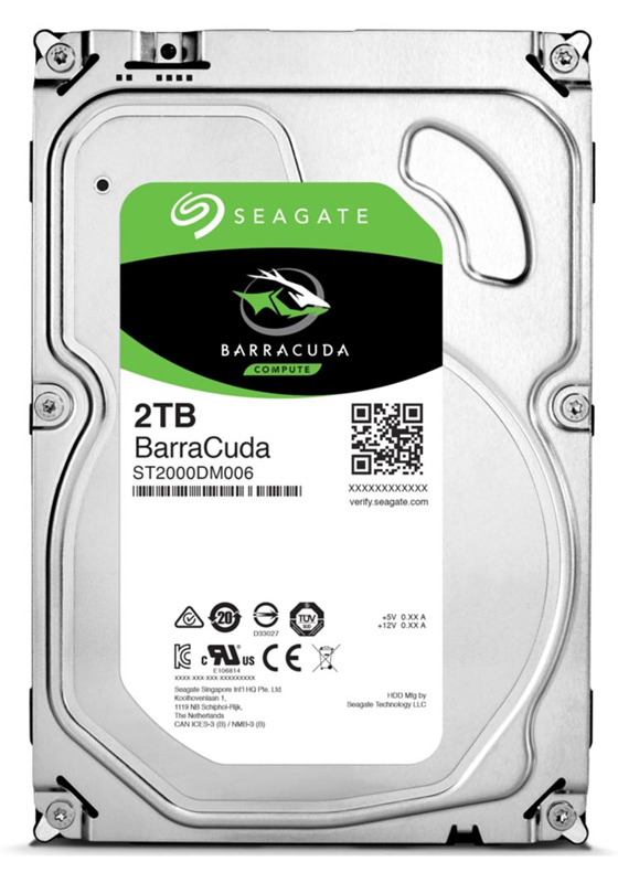 HD 2TB SATA - 7200RPM - 64MB Cache - Seagate BarraCuda ST2000DM006 - *Recertificado