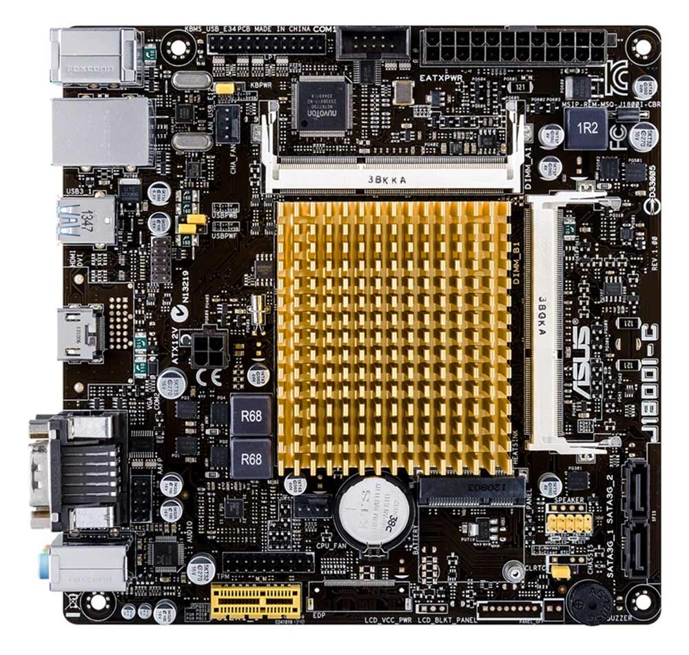 Kit Placa Mãe ASUS J1800I-C/BR + Processador Celeron Dual Core J1800 - DDR3 1333 - Mini ITX - Open Box
