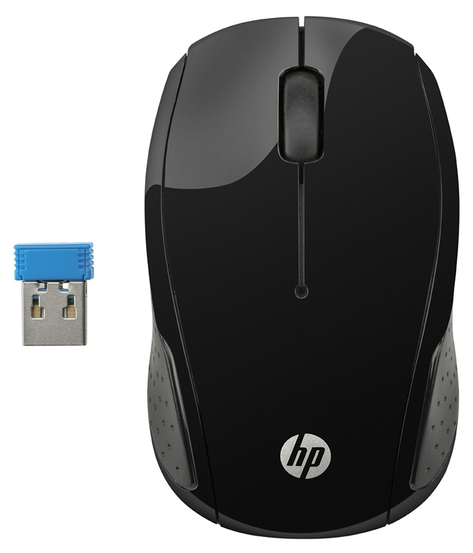 Mouse sem Fio HP 200 - 2,4 GHz - 1000dpi - Preto - X6W31AAABL