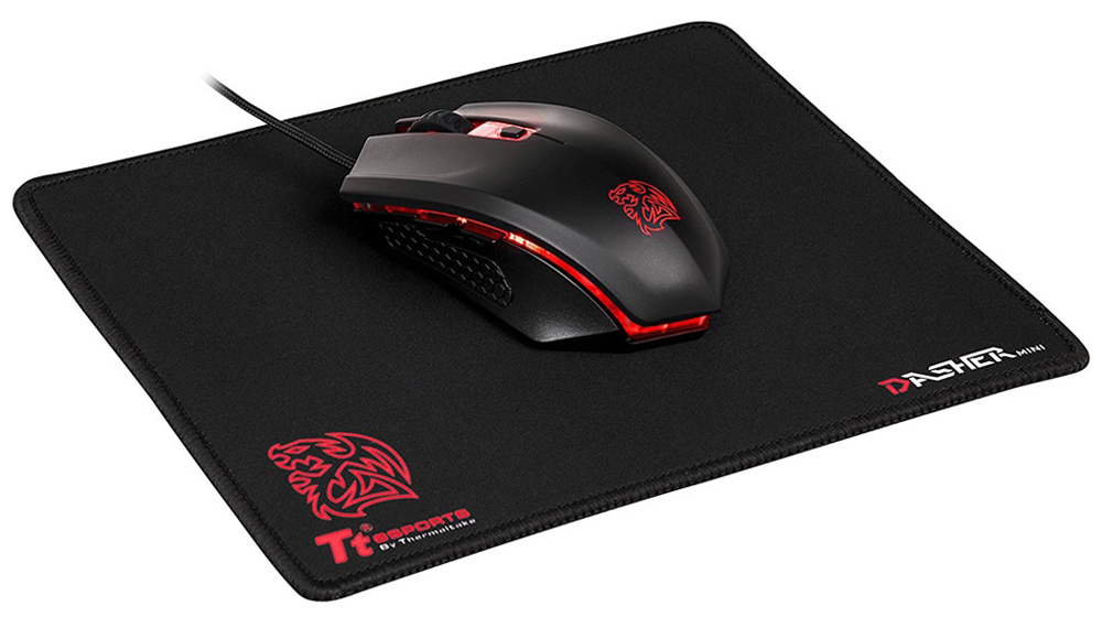 Kit Mouse e Mousepad Thermaltake Talon X - 3200dpi - 6 Botões - Ambidestro - MO-CPC-WDOOBK-01