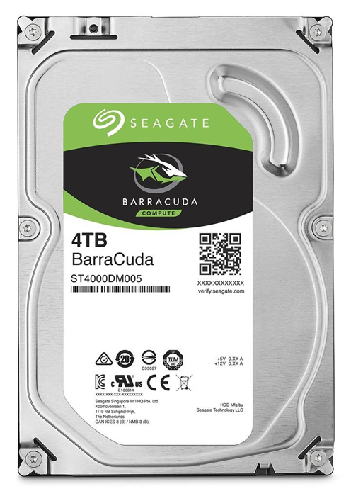 HD 4TB SATA - 5900RPM - 64MB Cache - Seagate Barracuda ST4000DM005