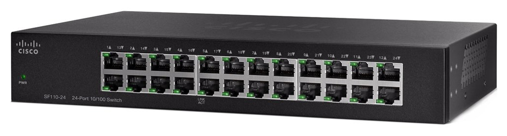 Switch 24 portas Cisco SF110-24-NA - 100Mbps