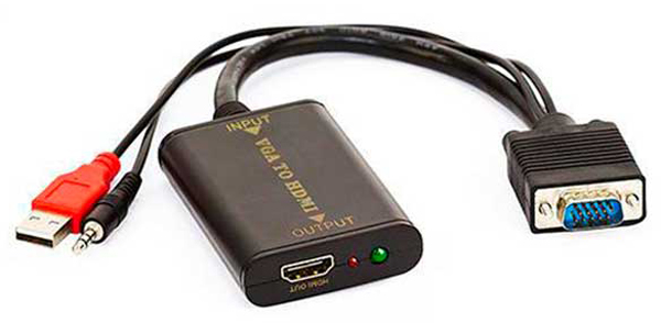 Conversor VGA para HDMI com áudio - alimentação USB - Empire 4452