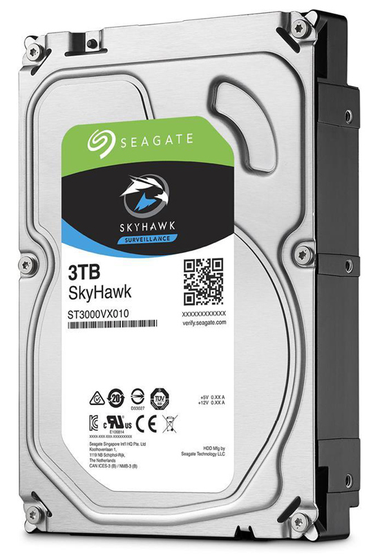 HD 3TB SATA - 5900RPM - 64MB Cache - Seagate Surveillance SkyHawk - ST3000VX010 - Ideal para Vigilância