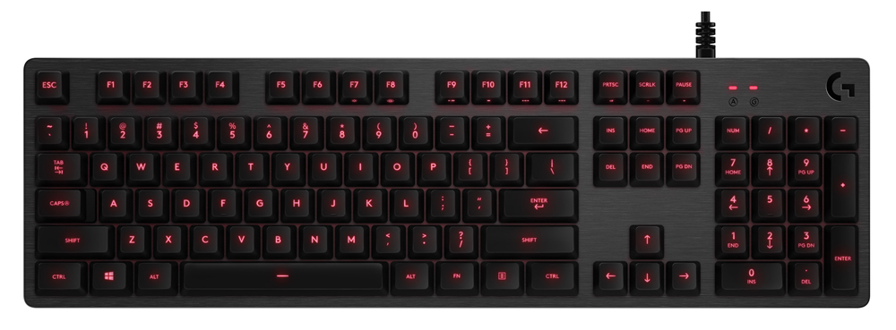 Teclado Mecânico Logitech G413 Carbon - Anti-Ghosting - Switch Romer-G Tactile - LED Vermelho - 920-008300