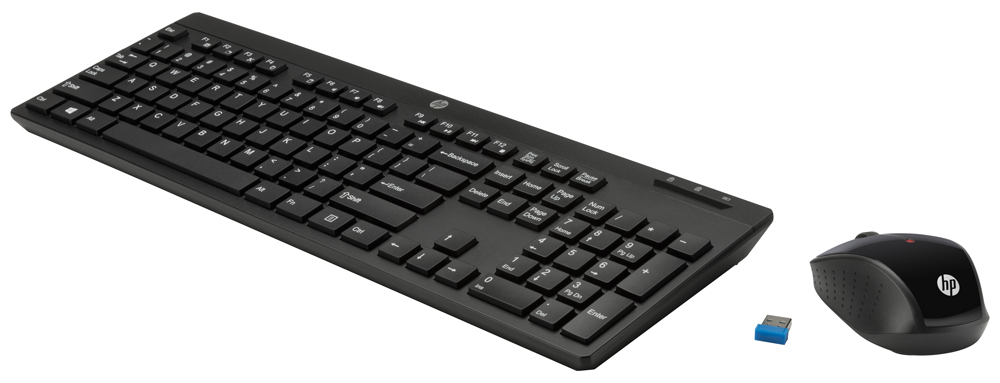 Kit Teclado e Mouse sem Fio HP C200 - ABNT2 - 1000dpi - 2.4Ghz - Preto - Z3Q63AA