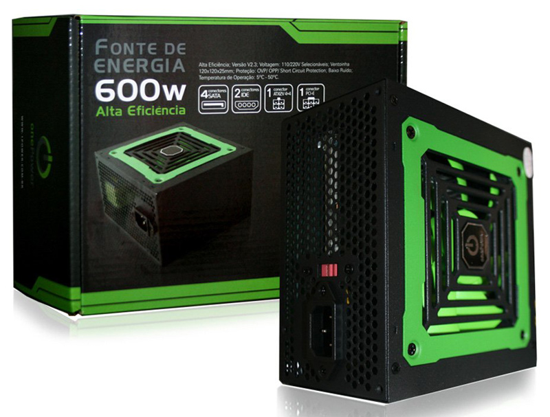 Fonte 600W Onepower - 70% Eficiência - MP600W3-I