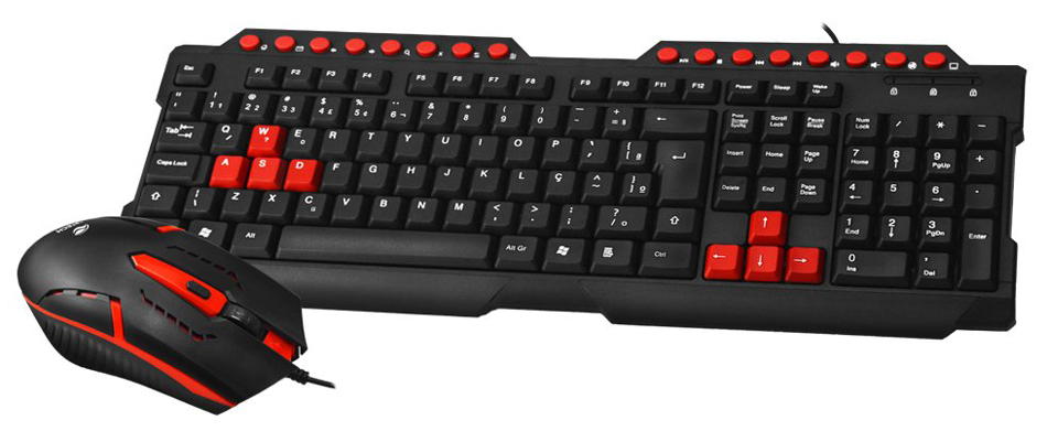 Kit Teclado e Mouse Gamer C3Tech GK-20BK - ABNT2 - 1200dpi