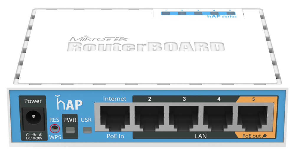 Roteador Wi-Fi Mikrotik hAP - Entrada e Saída PoE - Porta USB - RouterOS - RB951UI-2ND