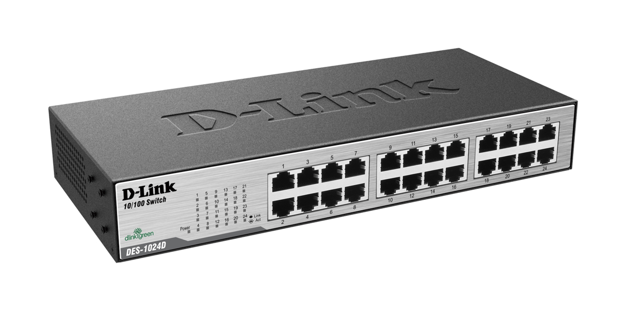 Switch 24 portas D-Link DES-1024D - 100Mbps