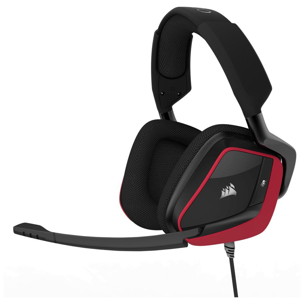 Headset Gamer Corsair Void PRO RGB Surround CA-9011157-NA - USB - Dolby 7.1 - com Cancelamento de Ruidos - Vermelho